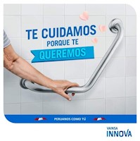 BARRA DE SEGURIDAD CURVA DE 110 GRADOS 100% ACERO INOX VAINSA